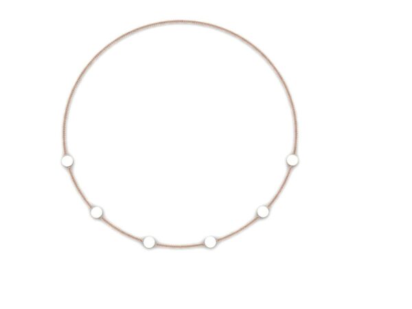 Half circle necklace with enamel - Image 10