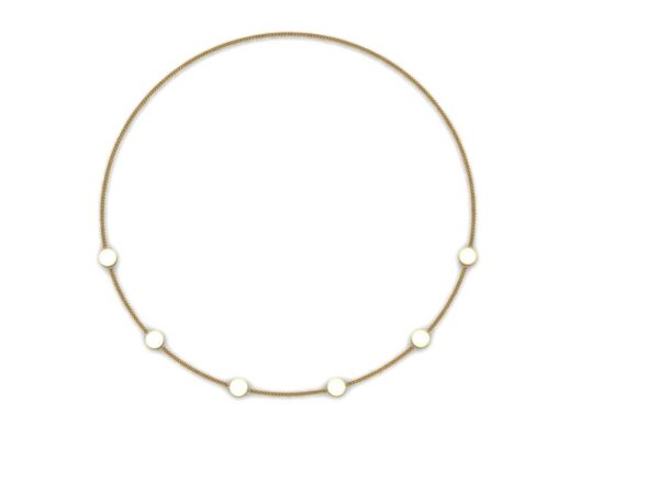 Half circle necklace with enamel - Image 9