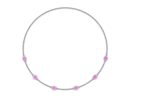 Half circle necklace with enamel - Image 21
