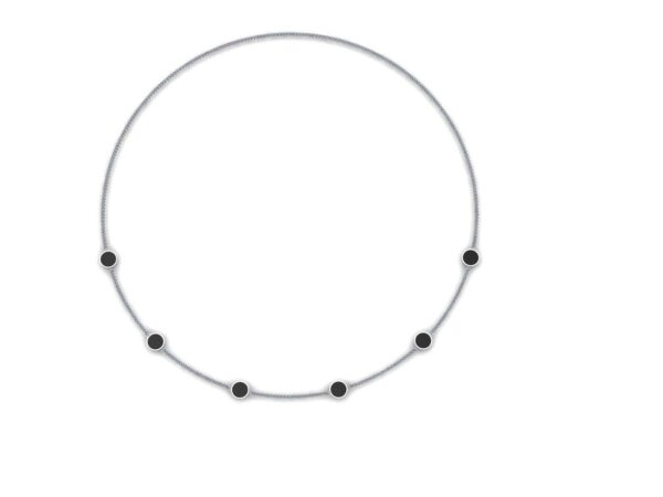 Half circle necklace with enamel - Image 18