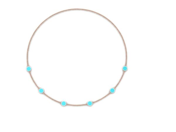Half circle necklace with enamel - Image 16