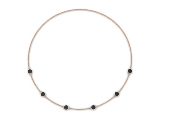 Half circle necklace with enamel - Image 15