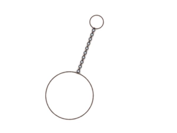 Ring bracelet with diamond band