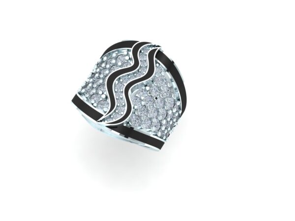An inlaid snake ring - Image 17