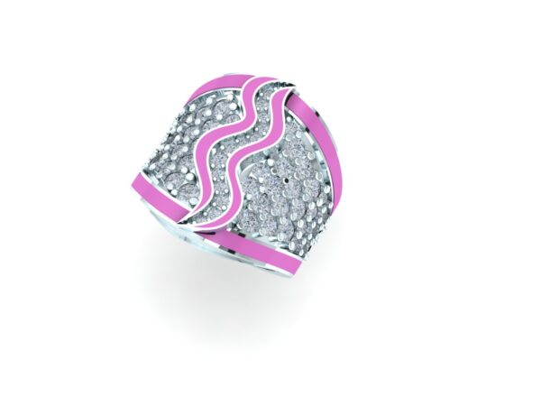 An inlaid snake ring - Image 3