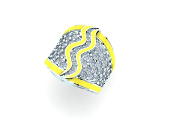 An inlaid snake ring - Image 5