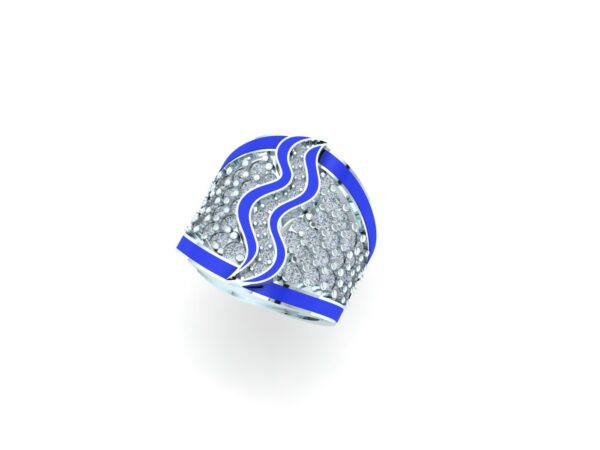 An inlaid snake ring - Image 13