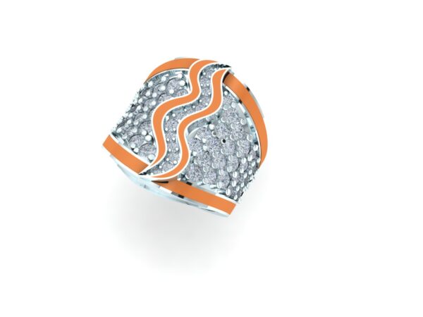 An inlaid snake ring - Image 16