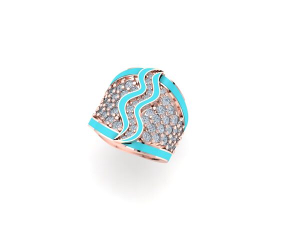 An inlaid snake ring - Image 21