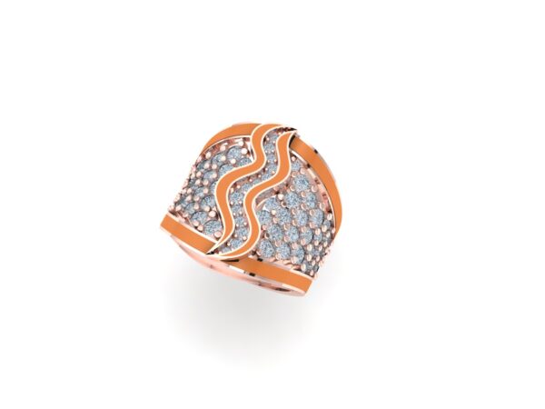 An inlaid snake ring - Image 15