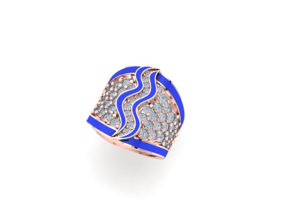 An inlaid snake ring - Image 11