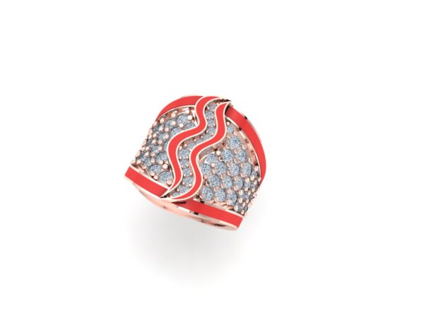 An inlaid snake ring - Image 9