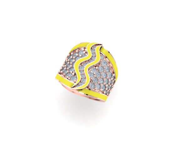 An inlaid snake ring - Image 6