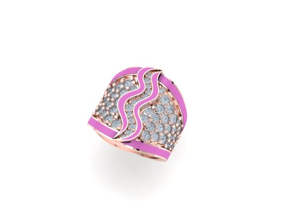 An inlaid snake ring - Image 2