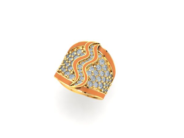 An inlaid snake ring - Image 14