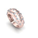 A bomb ring set in formation