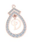 A classic drop necklace with a letter