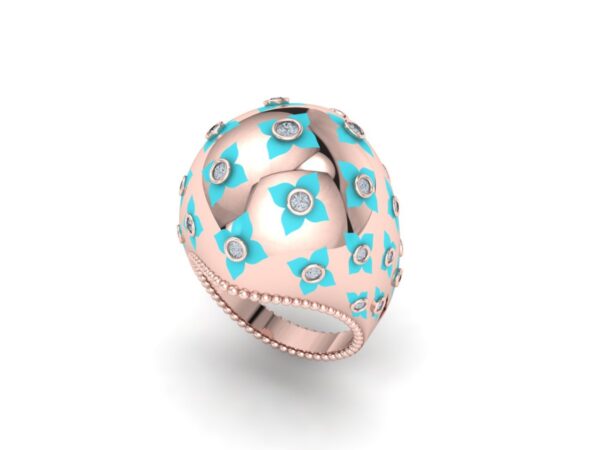 Uttan half circle ring - Image 7