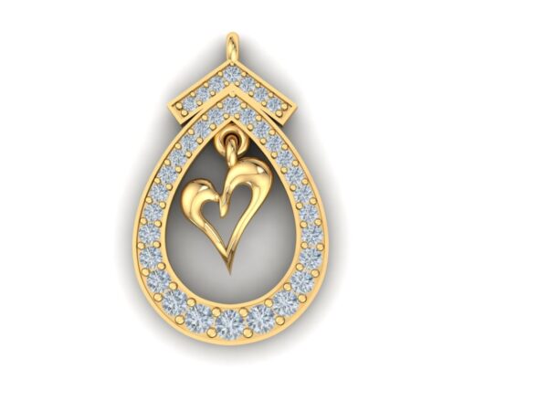 A classic drop necklace with a letter - Image 3