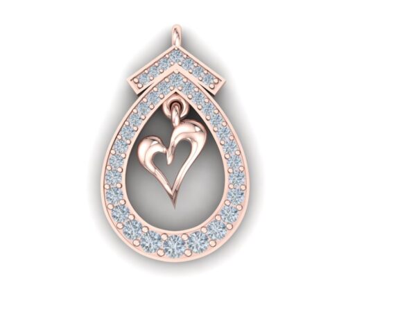 A classic drop necklace with a letter - Image 4
