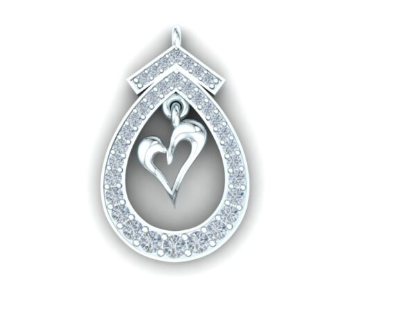 A classic drop necklace with a letter - Image 2