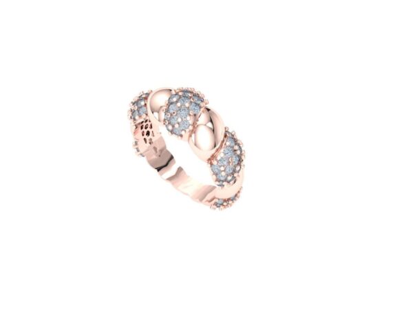 Challah ring with diamonds