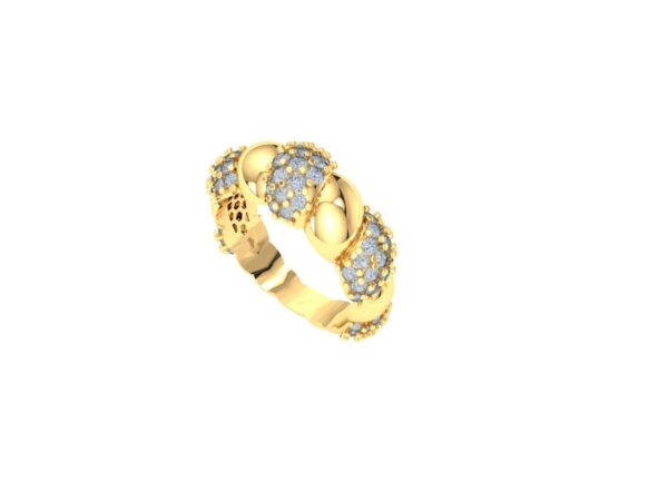 Challah ring with diamonds - Image 3