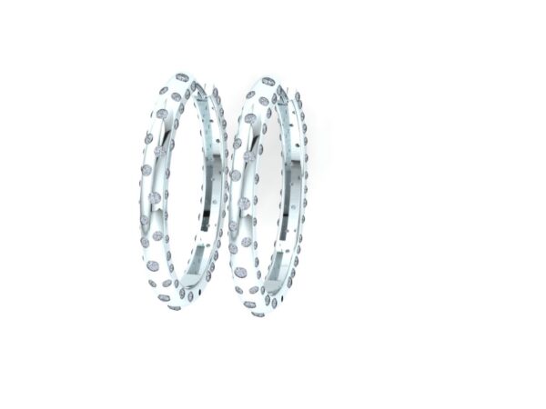 Shinny stars hoop earrings - Image 3