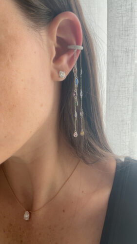 Colorful earring cuff photo review