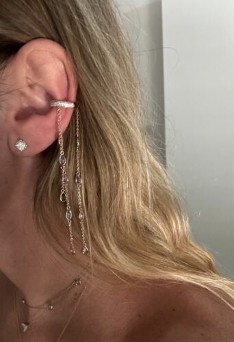 Colorful earring cuff photo review