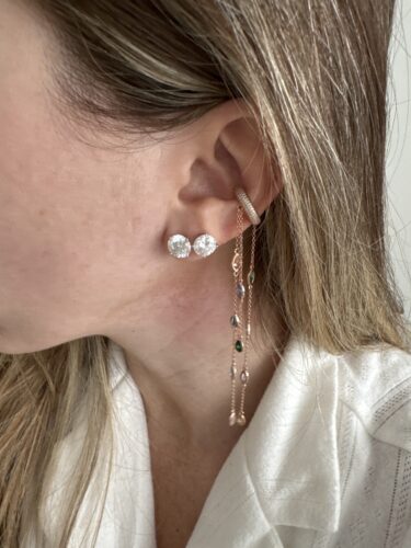 Colorful earring cuff photo review