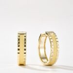 Raven creamy Stripe Hoop