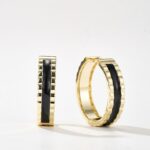 Raven black Stripe Hoop