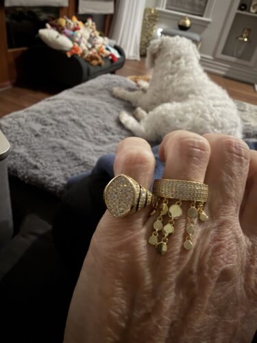 Ring with falling circles photo review