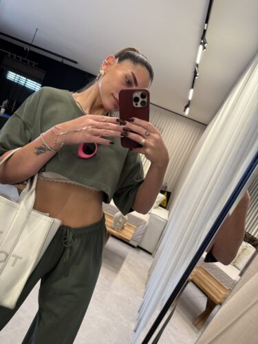 Studded triangle creamearring photo review