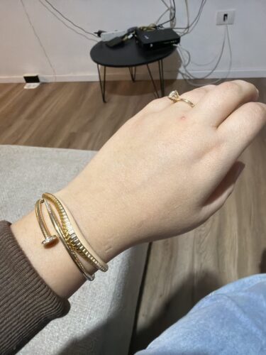 Asymmetrical bracelet with enamel photo review