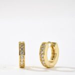 Small side email cream hoops