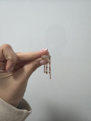 Earcuff falling gold coins photo review