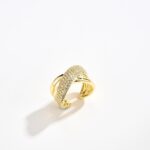 X-shaped inlaid ring