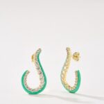 Turkiz wave earring