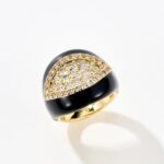 Pinky black eye ring