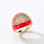 Pinky red eye ring