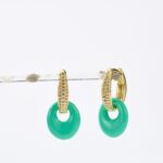 Earring set with a turquoise piece