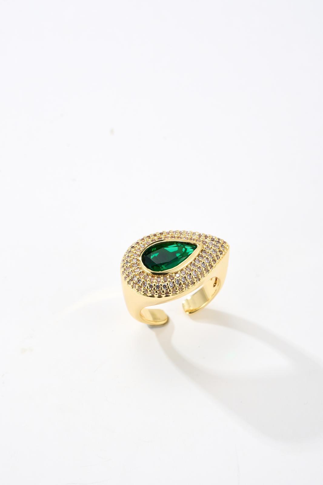 34-image-4c5e5b4c Green Drop pinky ring — изображение 1